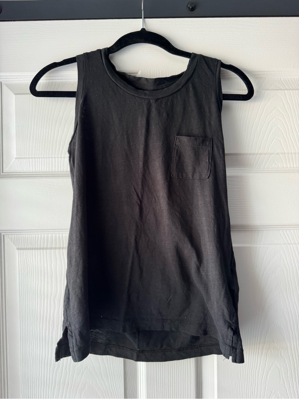 Madewell Black Pocket Tank XXS 100% Cotton